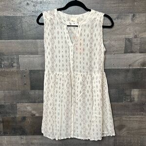 New Cute Cream With Gray Design Three Paper Dolls Sleeveless Shirt